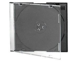 CD kaste, 1CD, melna, 5mm, slim